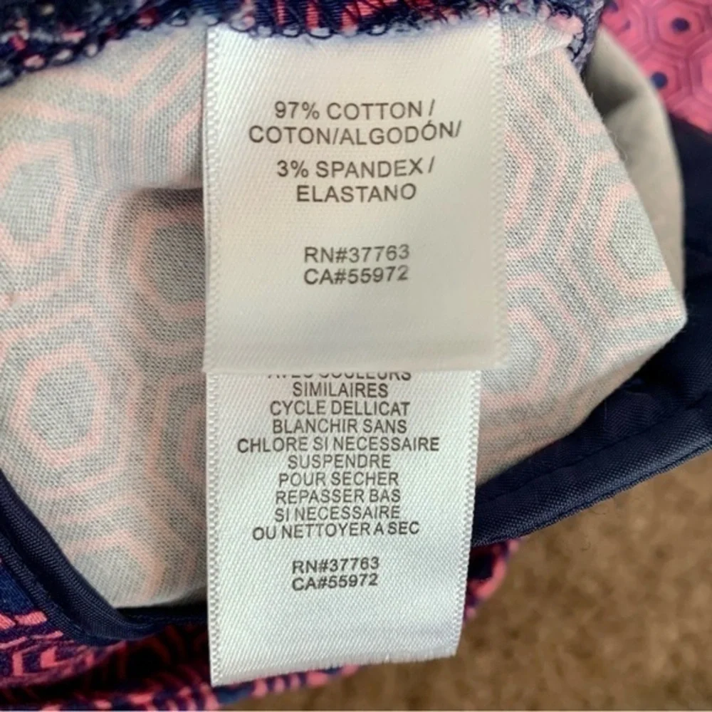 🔴EUC Laundry Shelli Segal Geometric Print Ankle Pants SIZE 6